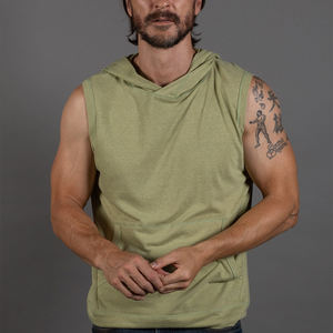 Breathable Men Workout Bodybuilding Wholesale Unisex Gym <b>Hoodie</b> High Quality <b>Sleeveless</b> <b>Hoodie</b> Breathable Lightweight Men's Wear - Product Image 1