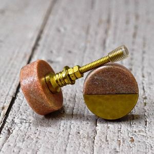 Poignées de porte en marbre et en laiton avec couleur, forme et taille personnalisées Fabriqué en Inde - Product Image 5