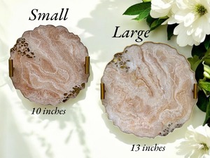 Plateau en résine économique avec sous-verres, ensemble d'accessoires de table décoratifs pour la maison, la cuisine, la salle à manger, modèle personnalisé fait à la main - Product Image 5