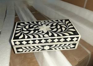 Caja de incrustaciones de hueso ecológica con Feng Shui y diseño de flores para almacenamiento de regalos y Joyas-Interior suave para artículos delicados - Product Image 2