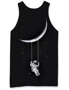 Men's Premium Quality Custom Gym Fitness Tanktop Breathable Cotton Knitted Weave Wholesale Customized Color and Size - Product Image 2