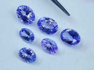 Piedras Preciosas Sueltas de Tanzanita Natural, Corte Oval Facetado, Tamaños Surtidos desde 8x6mm, Color Azul, Certificadas por Terceros para la Fabricación de Joyas - Product Image 2