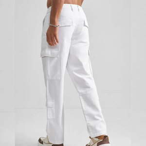 High Quality Custom Logo Cotton Loose Fit <b>Baggy</b> <b>Men's</b> Cargo Jogger Plain Vintage Washed Oversized Pants <b>Trousers</b> - Product Image 4