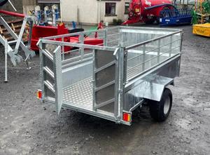 รถพ่วงอเนกประสงค์ราคาถูก รุ่นใหม่ ปี 2026 รถพ่วงขนข้าว Tandem Stealth 82X14 แบบ Solid Side Tandem Axle พร้อมกล่องเครื่องมือ / ประตูขนาด 5 ฟุต ราคาประหยัด - Product Image 4