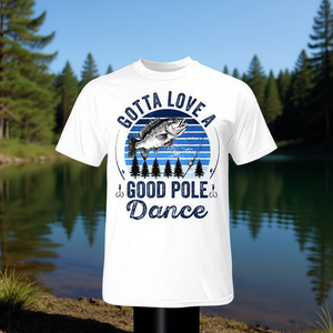 T-shirt pour homme « Gotta Love a Good Pole Dance Fishing Husband », vêtement promotionnel de qualité supérieure - Product Image 3