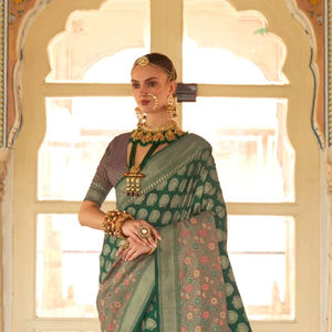 Dernier Designer Heavy Pure Soie Patola Imprimé Saree Par FabZone - Product Image 1