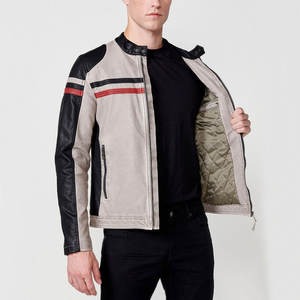 Chaquetas de cuero de moda para hombre con diseño impreso 2025/chaquetas de cuero para hombre hechas a medida multicolor a la venta - Product Image 6