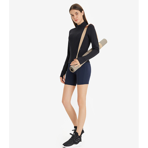 เสื้อแจ็กเก็ตกีฬาฤดูใบไม้ผลิของผู้หญิง2024ปกติระบายอากาศได้ดีมีซิป BBL ด้านนอกการฝึกโยคะฟิตเนสโพลีเอสเตอร์/ ไนลอนคุณภาพสูง - Product Image 3