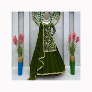 Vestido de fiesta de 3 piezas con estampado de césped pesado de nuevo diseño/nuevo estilo pakistaní, vestidos informales para mujer, trajes a la venta - Product Image 1