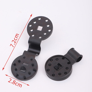 50 clips ronds en plastique noir pour toile d'ombrage, filet pare-<span class=keywords><strong>soleil</strong></span>, bâche de patio, filet anti-oiseaux, tissu d'ombrage de jardin - Product Image 5