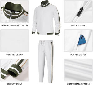 Ensemble de survêtements blancs pour hommes-Survêtements 2 pièces BY STYLE BOY & Co - Product Image 4