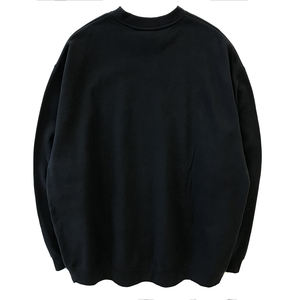 Venta al por mayor OEM superventas personalizado de alta calidad de manga larga Hombre negro sólido para cuello redondo Sudadera con capucha de cuello redondo para hombre - Product Image 1