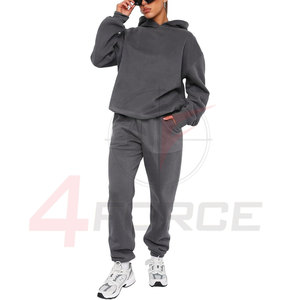 Sudadera deportiva informal de lana de algodón personalizada para mujer, chándal para correr, ropa de calle de invierno ecológica - Product Image 1