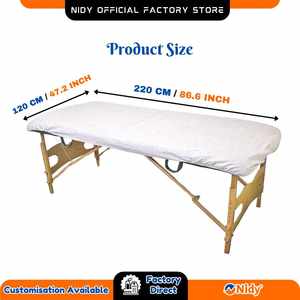 Drap-housse jetable NIDY pour hôtel et voyage, couverture de literie hygiénique non tissée douce à usage unique pour invités et voyageurs. - Product Image 2