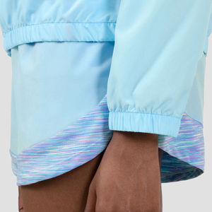 Conjunto de cortavientos deportivo para mujer Chaqueta cortavientos de dos piezas recortada de tamaño personalizado para la temporada de invierno Diseño estampado cortavientos - Product Image 6