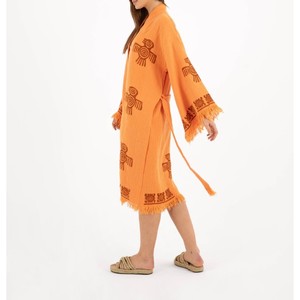 Kimono long pour femmes, vêtement à devant ouvert tendance, longueur allongée, parfait pour un superposition chic et une garde-robe saisonnière - Product Image 4