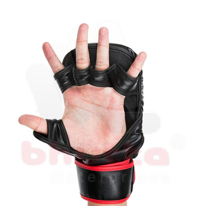 Gants de boxe professionnels en cuir PU personnalisables unisexes BHUTTA ENTERPRISES, demi-doigts, MMA, microfibre - Product Image 6