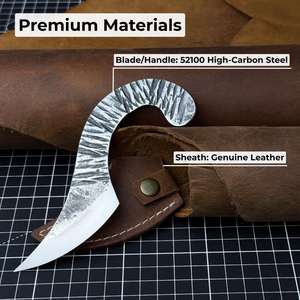 Coltello Kiridashi compatto stile giapponese rasoio affilato in acciaio al carbonio con guaina in pelle regalo unico per gli artigiani - Product Image 5