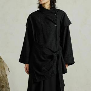 Vêtements d'extérieur décontractés pour femmes à manches longues, nouveau style chinois, design unisexe, anti-rides, pour la saison hivernale - Product Image 6