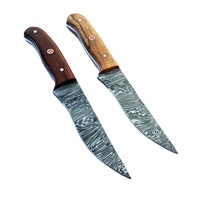 Couteau d'appariement de Chef damas fait à la main de haute qualité de 4 pouces manche en bois couteau de Chef de cuisine tranchant avec gaine en cuir