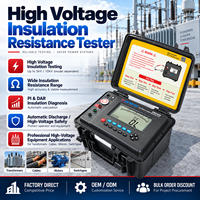 Testeur de résistance d'isolement, mégohmmètre haute tension, IR PI DAR, voltmètre AC/DC