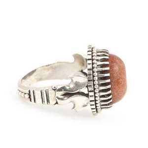 Anillo de Plata de Ley 925 para Hombre con Patrón Geométrico, Polvo de Oro, Arenisca y Circonita, Bañado en Rodio para Uso Diario - Product Image 5