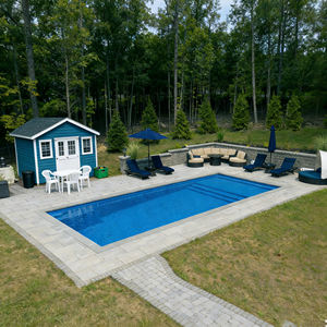 Premium Rectangular prefabricatedcustomized fiberglass pool with <b>steps</b> garden garden swimming large container - Product Image 6