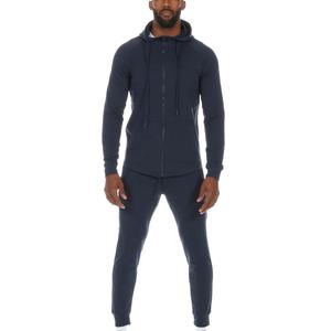 Ensemble de survêtement streetwear personnalisé avec logo sérigraphié et brodé, grande taille, extensible, pour homme, 2 pièces, short et pantalon de jogging - Product Image 1