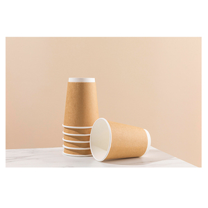 Premier exportateur de boissons chaudes et froides de qualité supérieure servant un gobelet en papier kraft à double paroi de 5oz avec logo personnalisé acceptable - Product Image 1