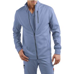 Mens Scrub Jacket Healthcare <b>Hospital</b> <b>Uniform</b> Soft Breathable Fabric Long Sleeve Medical Workwear OEM ODM Wholesale Supplier - Product Image 2
