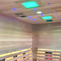 Ruang Sauna Luar Ruangan dan Ruang Uap Terapi Cahaya Merah untuk 4-6 Orang yang Dapat Disesuaikan