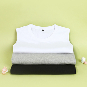 Logo personnalisé OEM vente en gros été nouvelle mode coton couleur unie gilet jeunesse lâche confortable sport décontracté débardeur - Product Image 5