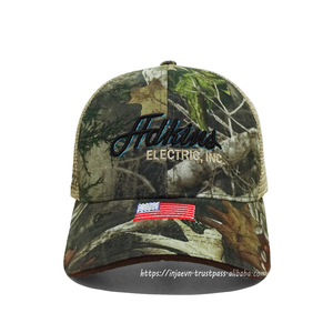 OEM Custom Men's Baseball <b>Cap</b> <b>Camo</b> Fabric Trucker Hats with 3D Logo Embroidery Trucker <b>Caps</b> Sportswear - Product Image 1