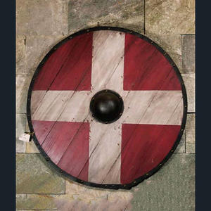Customizable Industrial-Grade DIY Viking Shield Handmade <b>Wood</b> Leather <b>Strips</b> Edge Master Manufacture 0.354in Thickness OEM - Product Image 4