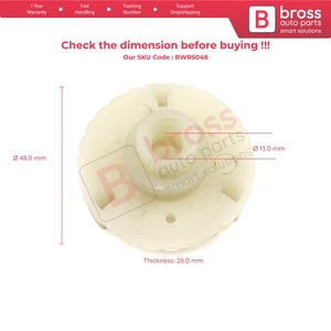 BWR5048 Motor regulador de ventana Cog Roller Gear para camión CF65 CF75 CF85 XF95 XF105 2001-2013 1779727 1779728 Bross Auto Parts - Product Image 6