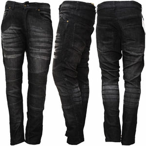 Pantalones vaqueros personalizados para motociclista para hombre, ropa deportiva a prueba de viento con forro de protección de aramida, pantalones vaqueros de moda - Product Image 4