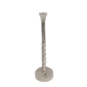 Top Quality Iron Metal Candle Pillar Holder Silver Color Medium Size pillar candle Holders For Wedding & <b>Home</b> <b>Decoration</b> - Product Image 3