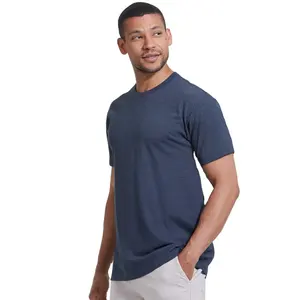 Royal bleu Premium fitted crew neck t shirt 60% combed ringspun cotton/40% polyester jersey t shirts