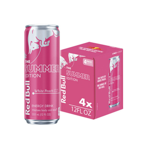Bebida Energética Red Bull Sin Azúcar, Venta al Por Mayor de Fábrica, 12 x 250ml, Sabor Melocotón Blanco de Verano, Calidad Premium - Product Image 1