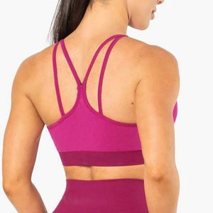 Logo personnalisé course femmes sport soutien-gorge haut Fitness Style Sexy dos antichoc entraînement soutiens-gorge dos nu haut Yoga Sport soutien-gorge - Product Image 4