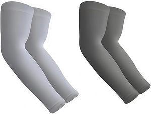 4 pares de mangas para brazos para hombre, mangas para voleibol, mangas de compresión, mangas con protección solar UV, mangas para brazos de béisbol - Product Image 5