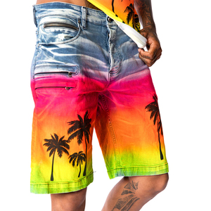 Concevez votre propre logo Meilleures ventes Shorts en jean pour hommes Séchage rapide Respirant Personnaliser Shorts en denim vieillis élégants - Product Image 3