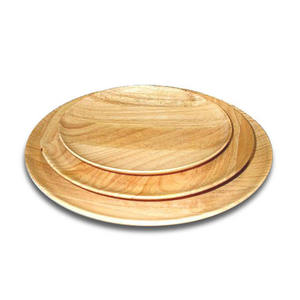 Assiette de chargeur à prix abordable assiette ronde en bois de manguier massif pour restaurant et hôtel en vrac quantité - Product Image 5