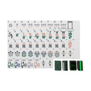 MAHJ ALA MODE the Exotics - Colección White Tigers Tile, Juego de 160 Fichas de Mahjong Acrílicas Americanas - Product Image 4