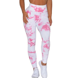 Leggings de yoga pour femmes de qualité en gros, pantalons de fitness personnalisés pour le ventre, dans toutes les couleurs, tissu tricoté respirant, vente de leggings OEM - Product Image 1
