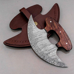 Alaskan Ulu Chef <b>Knife</b> Strong Ergonomic Wood Stainless Steel Blade-Eco-Friendly Dishwasher <b>Safe</b> Right-Handed for Home Kitchen - Product Image 1