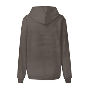 Bolsillos de canguro de alta calidad 100% algodón suéter de gran tamaño holgado personalizado antiarrugas hombro caído sudaderas con capucha para mujer - Product Image 3