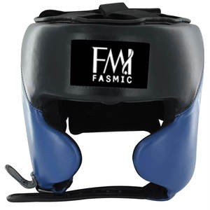 Protector de cabeza de entrenamiento de boxeo profesional de súper calidad, parches personalizados, protectores de cabeza de boxeo con correa ajustable - Product Image 1