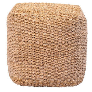 Otomana Moderna Cuadrada de Pasto Marino, Decoración para el Hogar, Se Aceptan Pedidos Personalizados, Otomanas y Taburetes de Fábrica en Vietnam - Product Image 2