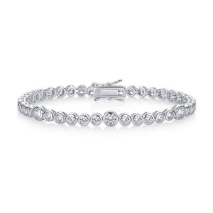 Proveedor indio elegante pulsera de tenis Moissanite para novias o amantes de la moda y regalos disponibles a buen precio - Product Image 1